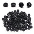 Mriuuod M5 Locknuts 100PCS Metric Nylon Inserted Hex Lock Nuts M5x0.8mm Self-Lock Nylon