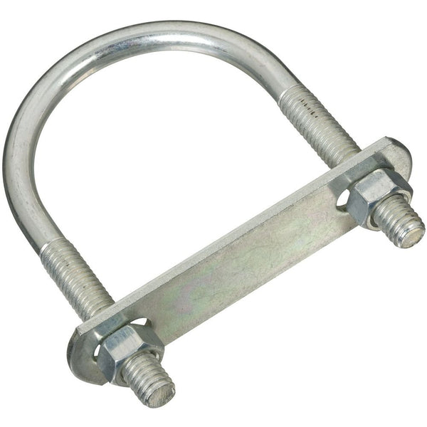 National Hardware U Bolt, 2190BC, Zinc plated, #642-3/8"x2-1/2"x4"