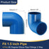 4pcs 1.5" 90 Elbow 2-Way 90 Elbow uxcell Degree Pipe Fittings, Furniture Construction Grade Degree PVC Corner Adapter