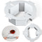 2 Pcs Ceiling Box Extender, Round Electrical Box Extender 4.35 Inch x 1.5 Inch Plastic for 3.5 Inch 4 Inch Boxes, White