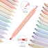 YISAN Aesthetic Pastel Highlighter Pens, 12 Colors Double Tip Bible Highlighters and Pens No Bleed 70924