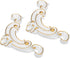 Veemoon 2pcs Decorative Peel and Stick Corner Onlays for Furniture and Walls Self-Adhesive