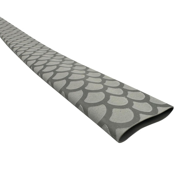 Accering Fishscale Pattern Heat Shrink Tube for Sports Racquets Paddle Handles (f15mm, L3.3ft, Gray)