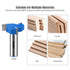 JGZUI Set,1/2" 25/64", Three-Blade Slot Cutter Router Bit, ''T'' Type Slotting Bit , Slot Router Bit Shank,Cutting