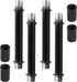 BokWin 4 M10 Lights(3.15 Inch Pcs Lamp Extension Rod with Connector Black Pendant Extension Rods Replacement