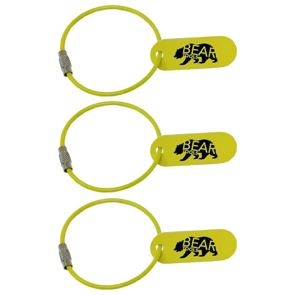 BearTOOLS Cable Loop Attachment, Wire Key Chain Loop with Screw Gate for Hanging Tools (3)