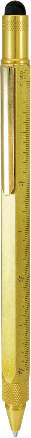 MONTEVERDE USA Tool Ballpoint Pen - Solid Brass - Luxury Case, an ideal gift for both Men and Women, thoughtful present suits business and special occasions by MONTEVERDE