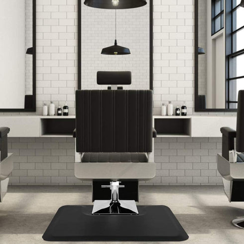 Eikyutora 3x4ft Mat,1/2" Square Anti-fatigue Salon Thick Comfort Beauty Salon Floor Mats,Barber Shop Chair Mats,Hair