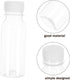 3.40 Oz 4.13X1.57X1.57 Inches Set 15 STOBOK Transparent Milk Storage Bottles with Leak-Proof Sealing Caps Pet Plastic