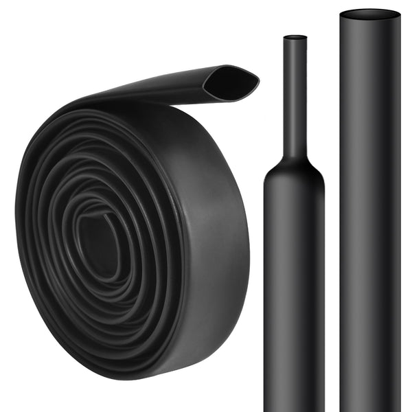 2 Inch Heat Shrink Tubing - 5 Ft 3:1 Ratio Waterproof Adhesive Lined Dual Wall Shrinkable Wire Wrap Tube