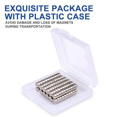 DIYMAG 120Pcs Small Magnets, Mini Refrigerator Magnets for Crafts, Multi-Use Strong Round Fridge Magnets