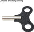 Yueton 2 Pack Clock Winding Key, Antique Floor Clock Repair Kit with Metal Winding Chain Tool