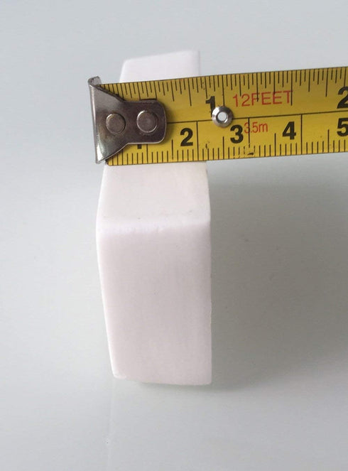 OTOOLWORLD 99.3% Alumina Crucible Al2O3 Assay Crucible for Lab Laboratory (100x40x20MM)