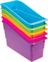 Really Good Stuff Durable Book and Binder Holder - 5 Pack, Bright Neon Colors for Classroom Organization and Storage