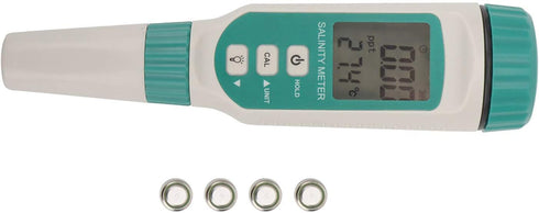 SMART SENSOR Digital Salinity Meter, Waterproof Handheld Tester with Backlight LCD for Water Monitoring