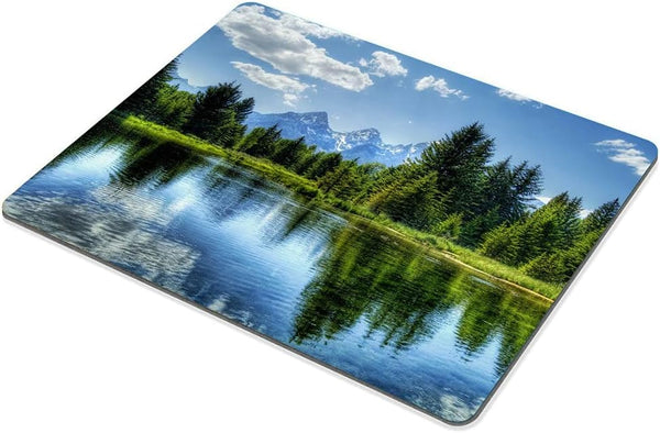 Custom Gaming Mouse Pad, Beautiful Mountain Landscape Non-Slip Rubber Comfortable 9.5 X 7.9 Inch (240mmX200mmX3mm)