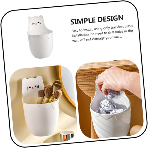 NUOBESTY Hanging Desktop Decorative Box Wall-mounted Storage Bin Organizer for Boys and Girls Students Desk Side Box Pp
