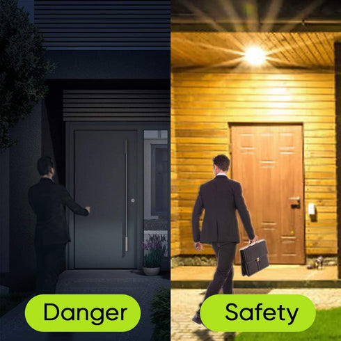 Boxlood Motion Sensor Light Bulbs, 12W (100-Watt Equivalent) PIR Activated Dusk to Dawn LED Bulb, E26 5000K Daylight, 4
