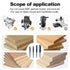 FivePears 4Pcs Flush Trim Router Bits Set, 1/4 Inch Shank, Bottom Bearing for Woodworking, Various Diameters