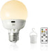 Rechargeable Light Bulbs, Battery Operated Light Bulb with Remote E26 LED Emergency