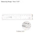 Film Flexible Ruler 6 Inch 0.1mm Scale PET Plastic Covered Thickened Folding Straight Ruler Calibration Soft Ruler Measuring Tool for Factory, Transparent