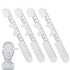 4 Pack Pd Ruler Pupil Measurement Tool, Printed Plastic Pupil Ruler for Left-Hand or Right-Hand Use, Pupillometers