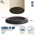 Table-12 Pack-Walnut Stable The Round, Furniture Leveler & Riser, Anti-Slip Sofa Gripper for Hardwood Floors, Floor