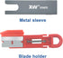 XW Handy Safety Box Cutters, Auto-retractable Razor Blade Carton Cutter, 10-Pack