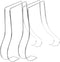 Cabilock 2pcs Shoe Display Stands Sturdy Stainless Steel Shoe Rack Space for