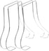 Cabilock 2pcs Shoe Display Stands Sturdy Stainless Steel Shoe Rack Space for