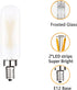 Dimmable T6 LED Bulb 25W, E12 Edison Light Bulbs, Soft White 3000K, T25 Mini Tubular Frosted Glass, 12 Pack