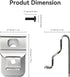 Belt Clips for Dewalt, 8pcs 304 Stainless Steel Drill Clips with Screws for 20V Power Tools