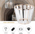 DOITOOL Small Crystal Lamp Shade for Ceiling Light, Wall Lamp, Chandelier - Vintage Golden Pendant Lichtabdeckung