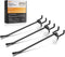 INCLY 60 Pack 6 Inch Black Pegboard Hooks, 1/4" Heavy Duty Accessories for Pegboard Tool Hangers