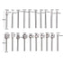 Carving Bits 20pcs Rotary Bits Burr Set with 1/8" Shank for Wood Engraving and Drilling