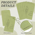 Whaline 200Pcs Self Adhesive Wedding Favor Packets, Green Envelope Minimalist Storage Pockets for Garden & Party