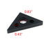 T Tulead Carpenter Square Triangle Ruler, Aluminum Alloy Woodworking Square Measurement Tool