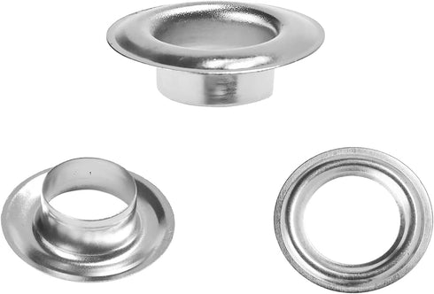 500pcs Grommets 1/4 Inch (6mm) Kit for Grommet Tool, Banner & Posters Metal Grommets for Fabric