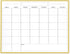 Dry Erase Monthly Calendar Whiteboard, 13"x 17" Gold Aluminum Frame, Magnetic White Board for Wall, Office, School, Home