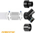 POWERTEC 70127 2-1/2 Inch Key Hose Clamp, Thumb Screw Key Adjustable Stainless Steel Hose Clamps for Dust Collection
