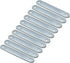 uxcell Repair Plate, 76mmx12mm Flat Fixing Mending Corner Brace Bracket Connector, Pack of 10