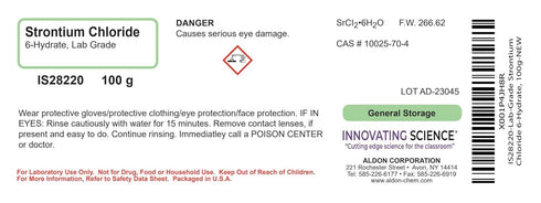 Innovating Science Lab-Grade Strontium Chloride 6-Hydrate, 100g - The Curated Chemical Collection