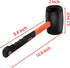 12 Oz Rubber Mallet Hammer with Shock-absorbing Handle for Floor Installation, Camping, Tent Stakes, Home Decoration