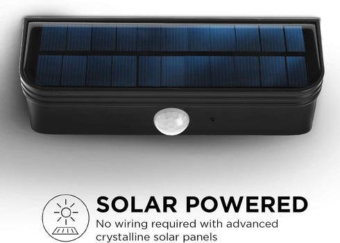 2-Pack, (ELI0989V) Home Zone Security Solar Step Lights - Motion Sensor LED Outdoor Deck and Step Lights with No Wiring