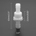 2Pcs Check Valve 1/2" Plastic Barb Hose One Way Inline Check Valve for Fuel Gas Liquid Air by Kyuionty