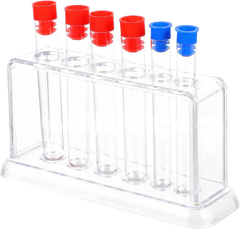 TEHAUX 1 Set Laboratory Tube Holder, Test Tube Rack Kit with Plastic Stand