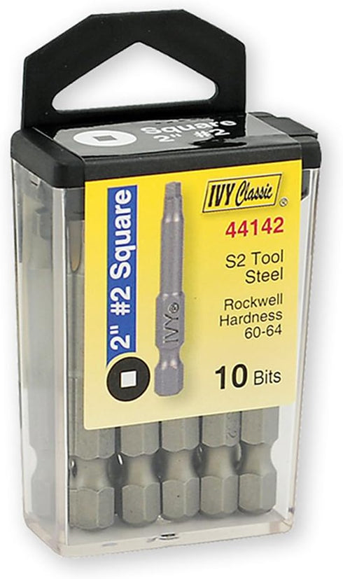 IVY Classic 44142 2-Inch #2 Square Power Bit, Impact Plus, 10-Piece Contractor Pack