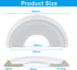 Piutouyar 2 10" 4" White Split Ceiling Medallion, Pcs OD x ID PU Ceiling Light Covers Plate Molded Fixtures Round
