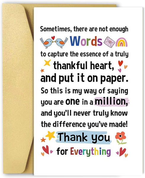 Thank You Cards with Envelopes Baby Shower & Wedding Thank You Notes