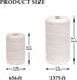 656ft Butchers Cotton Twine String, 2mm Cooking Twine for Bakers, Meat, Roasting, Gift Wrapping